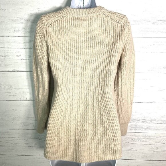 Athleta Sierra Wool Blend Ivory Sweater Women’s Size Small - Picture 5 of 7